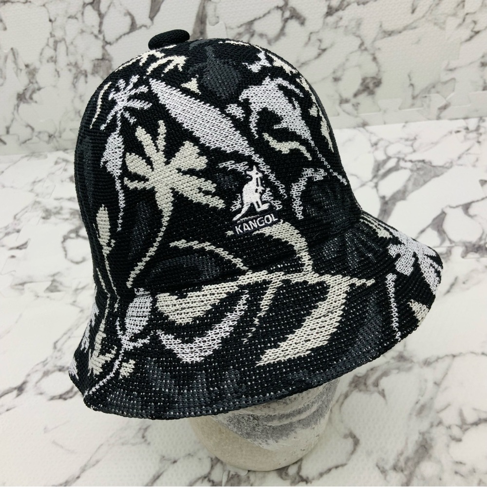 Kangol Street Floral Black | White | Gray Casual Bucket Hat